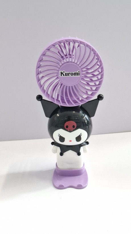 پنکه شارژی کرومی همراه با عروسک کرومی مدل MINI FAN Kuromi